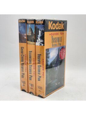 Kodak Guide To National Parks VHS Set Yosemite Yellowstone Grand Canyon SEALED